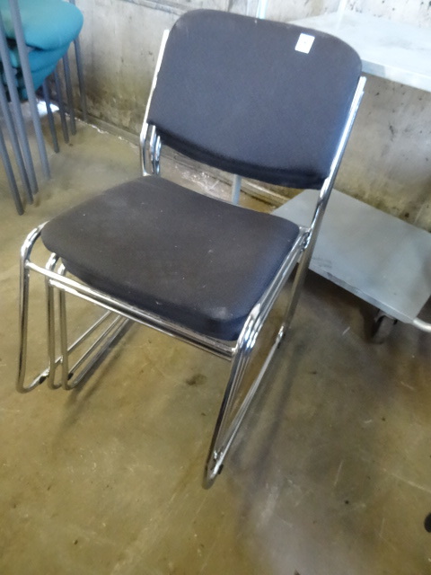 3 metal framed stack chairs. Buyer ...