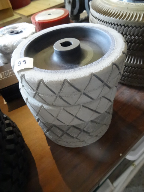 4 solid rubber tires. 7.5...