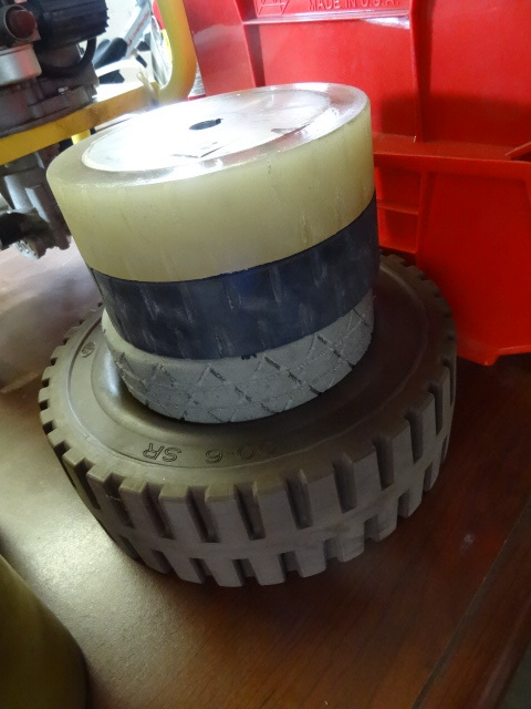 Misc hard rubber wheels...