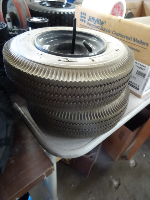 4.103.50 soid filled tires. Qty 2....