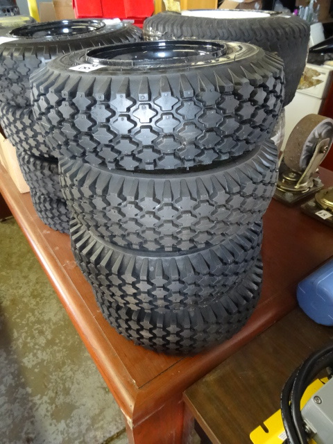 4.103.50-6 solid filled tires. 3 h...