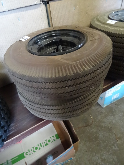 4.103.50 soid filled tires. Qty 2....
