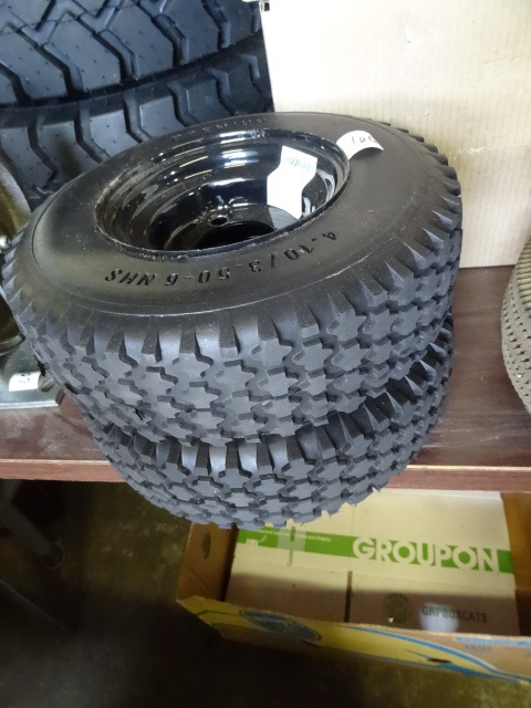 4.103.50-6 solid filled tires. 3 h...