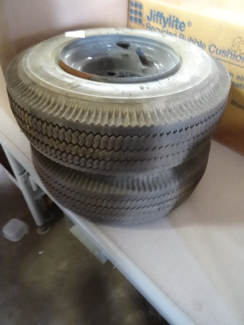 4.103.50 soid filled tires. Qty 2....