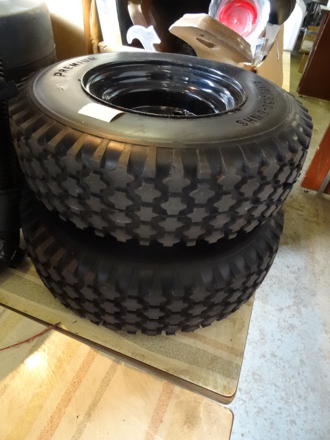 4.103.50-6 solid filled tires. 3 h...