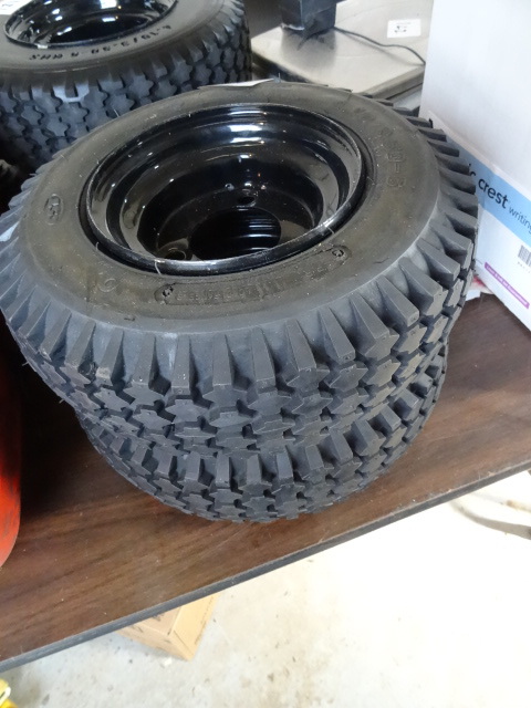 4.103.50-6 solid filled tires. 3 h...