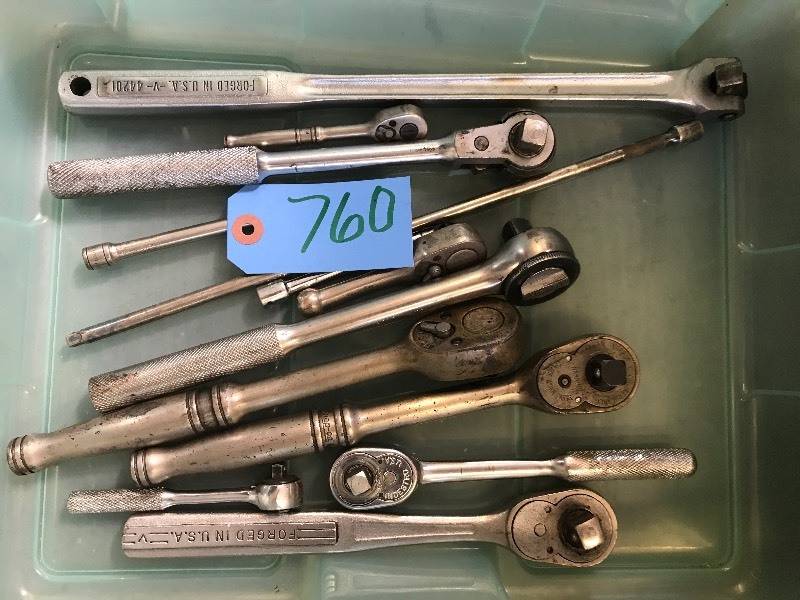 lot 760 image: ASSORTED RATCHETS