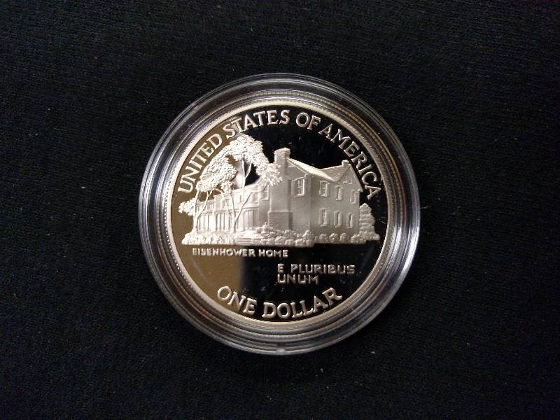 1990 Eisenhower Commemorative Silve...