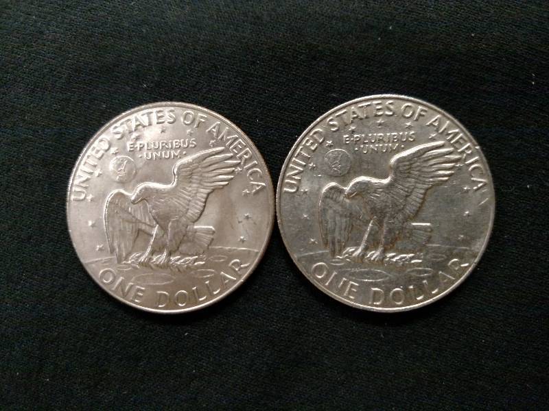 1974 D & 1978 Eisenhower Dollars...