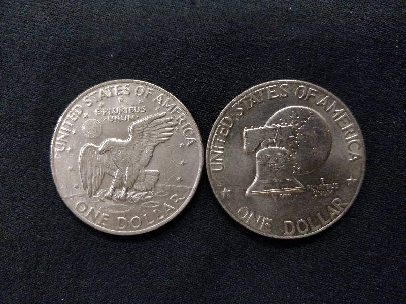 1972 & 1976 Eisenhower Dollars...
