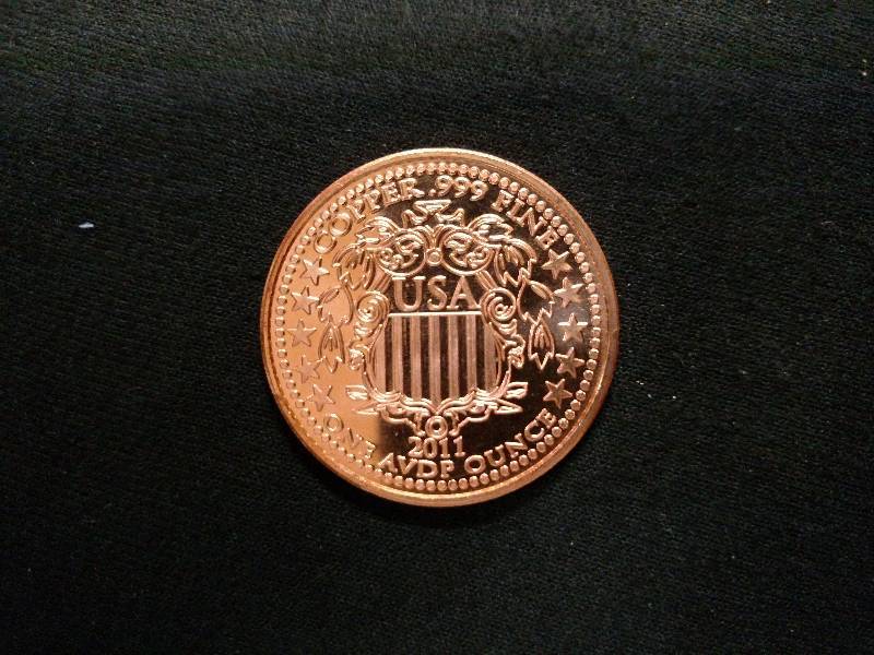 Eagle One Ounce .999 Fine Copper Co...