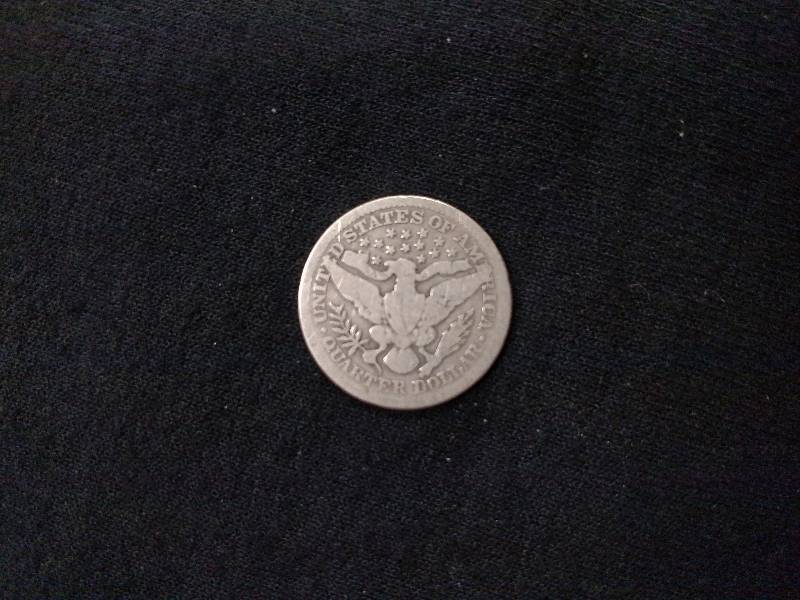 1908 Barber Silver Quarter...
