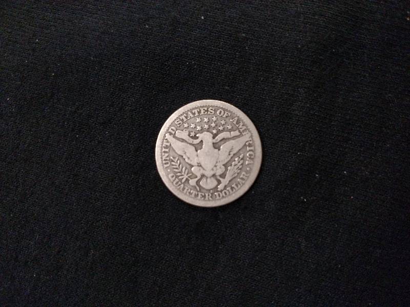 1915 D Barber Silver Quarter...