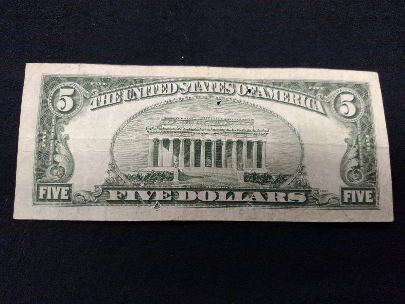 1934 D Five Dollar Silver Certifica...