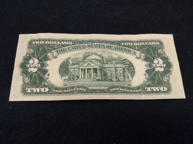 1953 A Two Dollar Red Seal Note...
