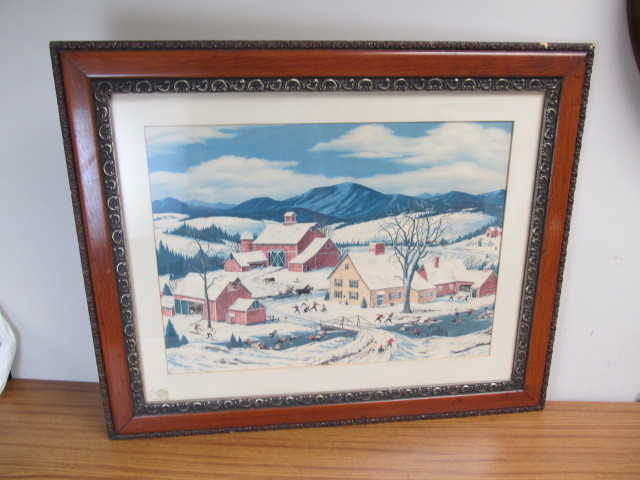 lot 32 image: Vintage John Potter Wheat Framed Print