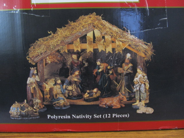 lot 41 image: NIB Nativity Set