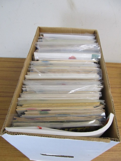 lot 57 image: Full Short Box of Approx 100 Comic Books