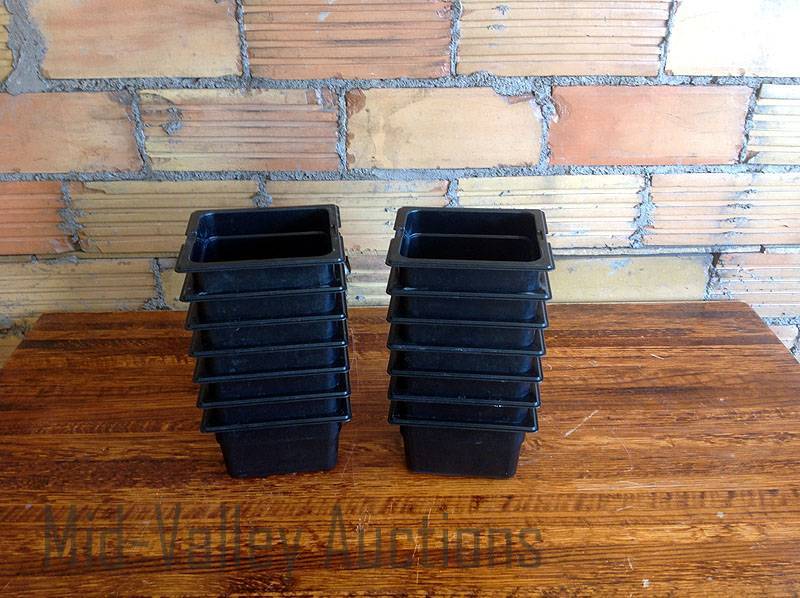 Black 16 x 4 Food Containers