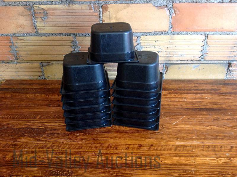 Black 16 x 4 Food Containers