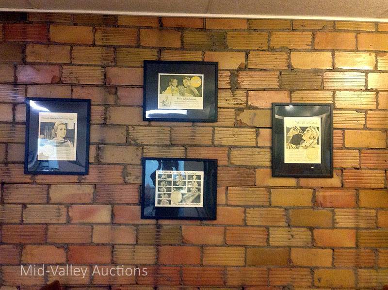 4 Framed Coke Ads