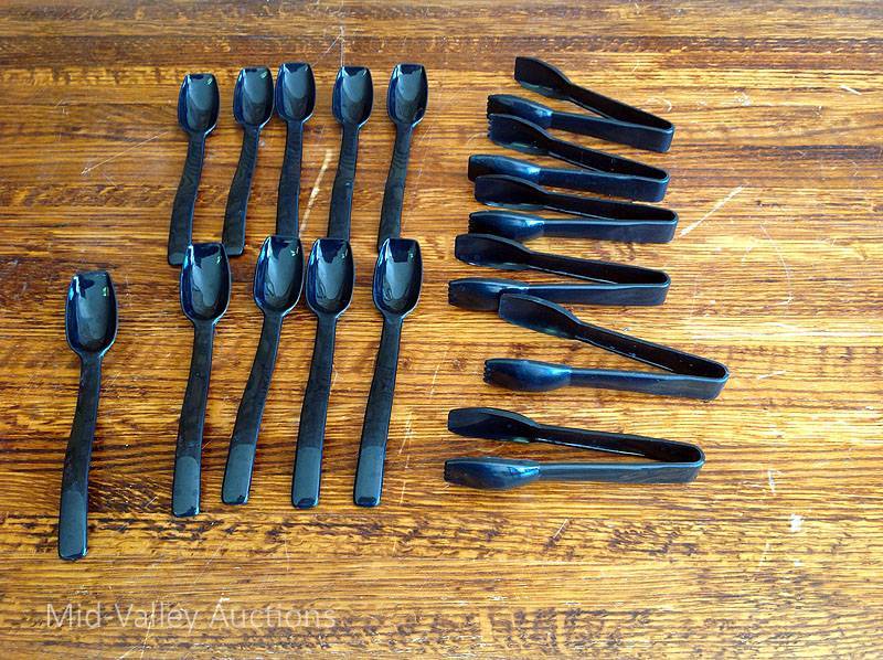 Black Salad Bar Utensils
