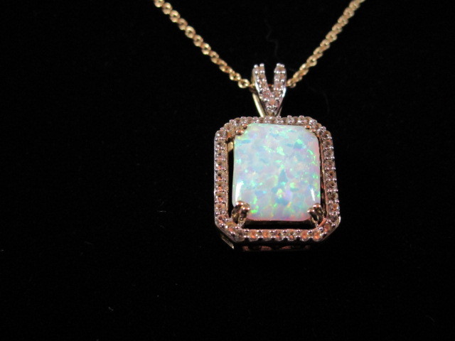 3ct Opal Estate Necklace