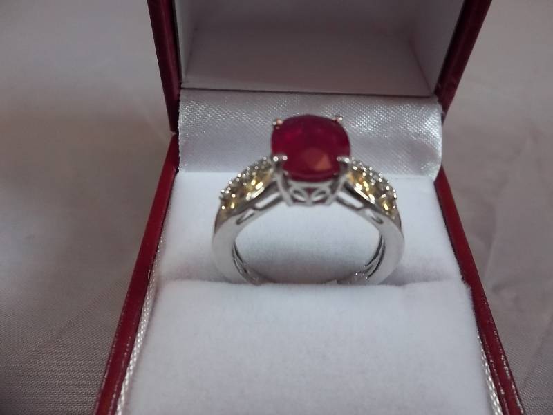 3ct Genuine Ruby Estate Ring