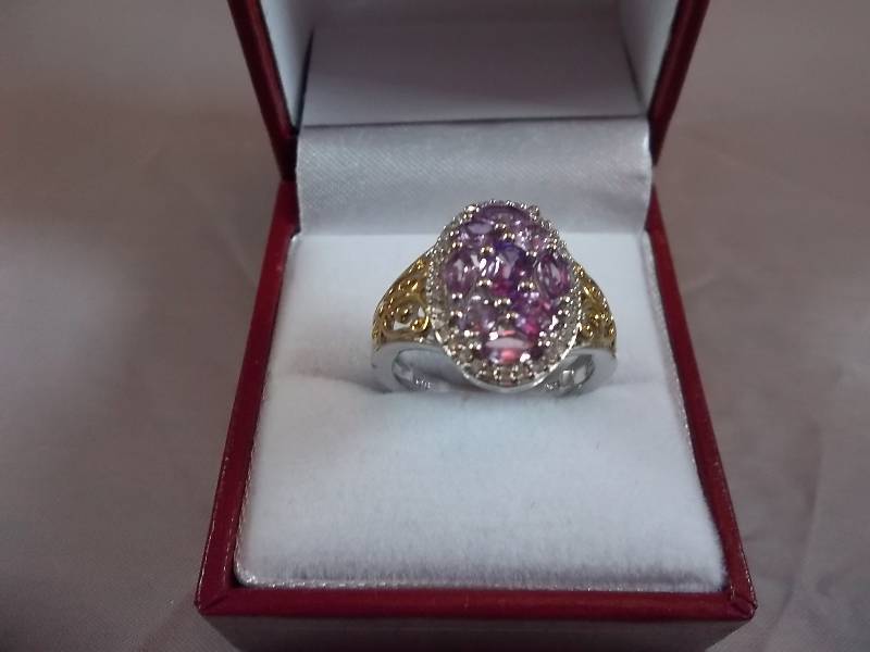 3ct Genuine Amethyst Ring