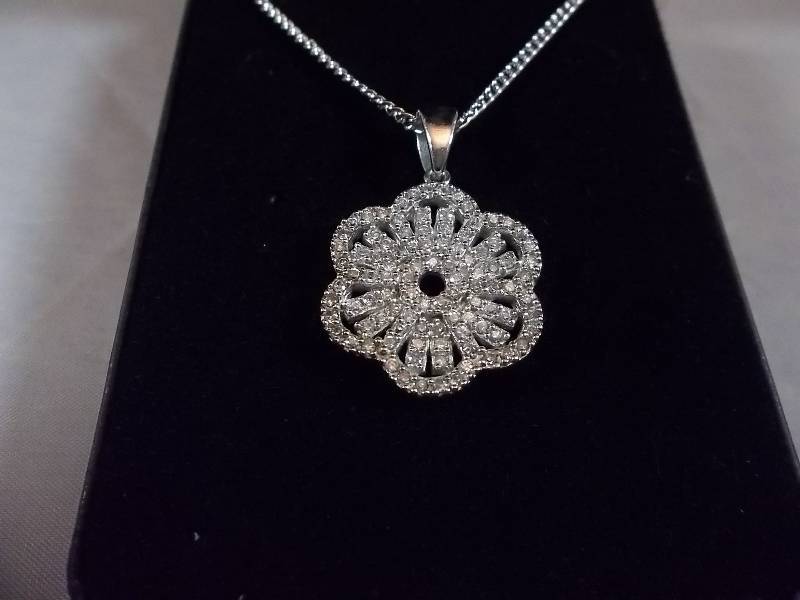 2ct White Sapphire Necklace