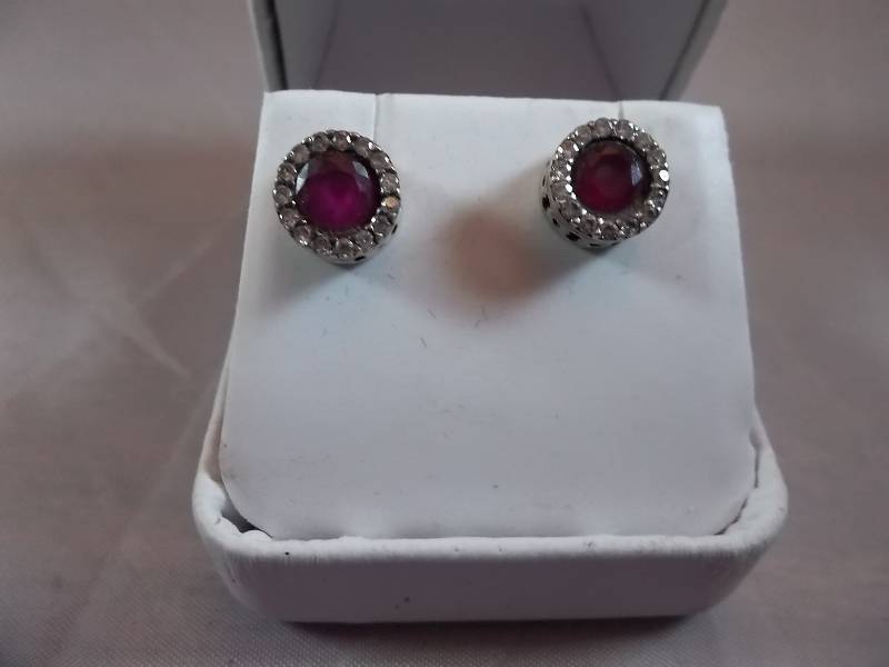 2ct Ruby Earrings