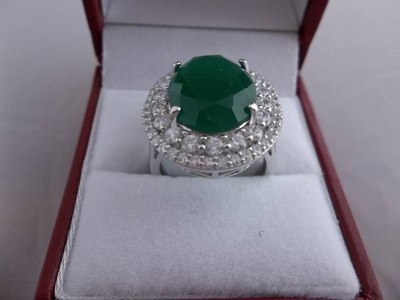 8.12ct Emerald Dinner Ring