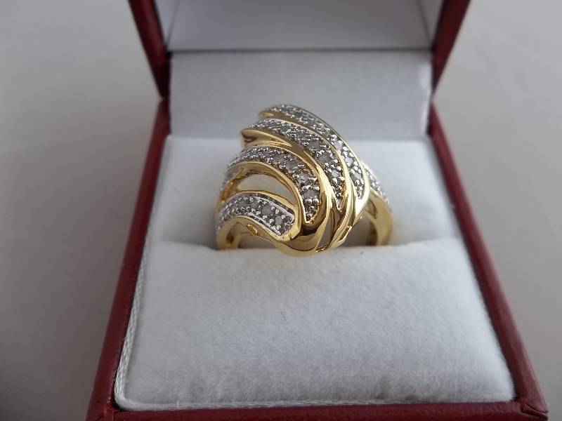 Large Diamond Dinner Ring