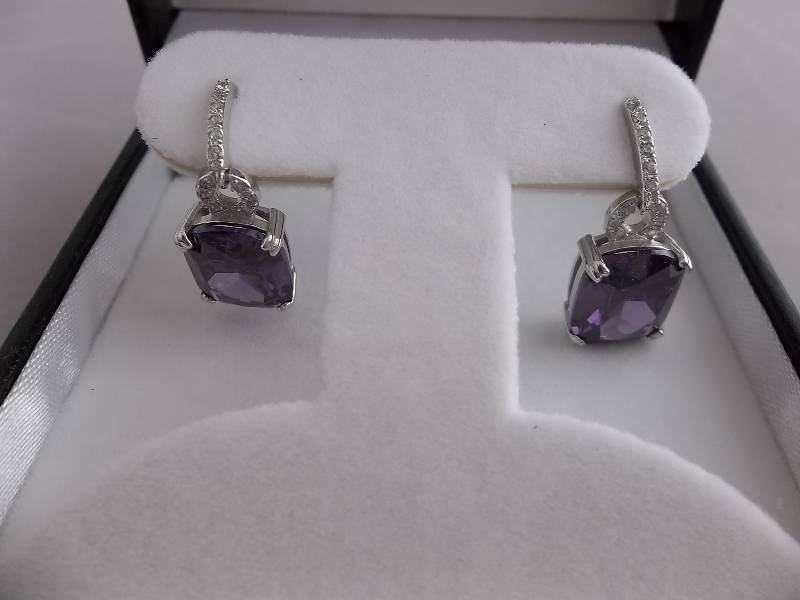 4ct Amethyst Earrings