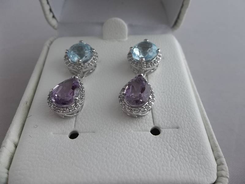 4ct Gemstone Earrings