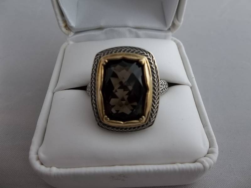 6ct Smokey Topaz Ring