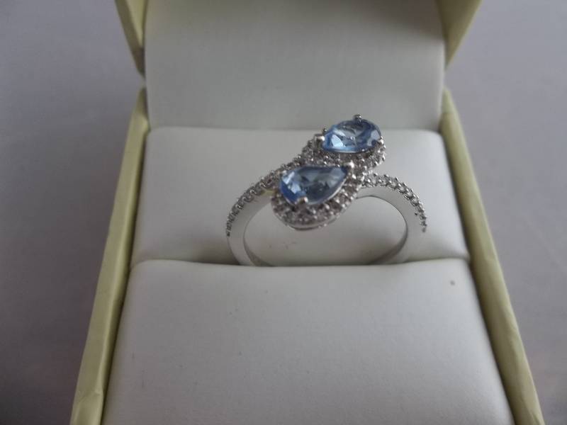 Double Tanzanite Estate Ring