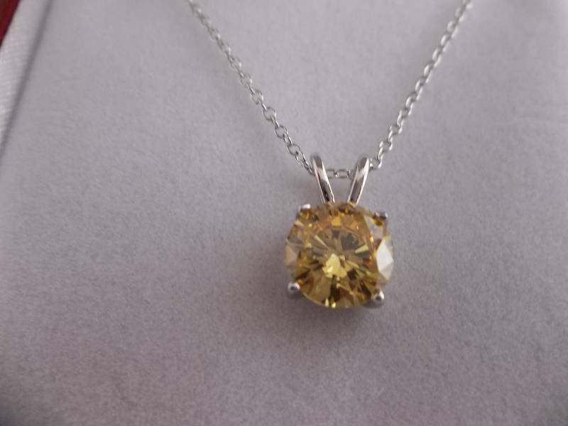 Matching Yellow Sapphire Necklace (Matches #148)