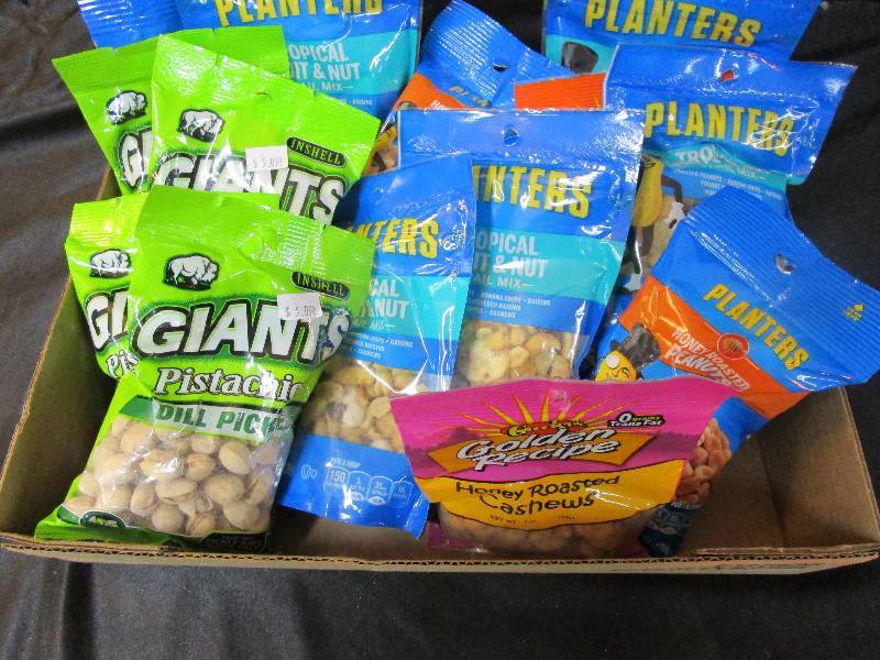 lot 2 image: Pistachios, and Trail Mix Shelf Pulled Candy