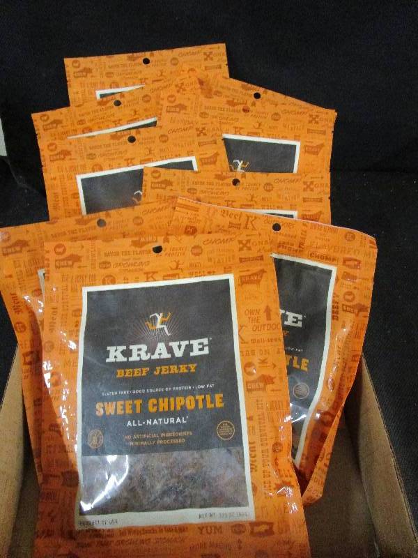 lot 4 image: Beef Jerky Shelf Pulled Candy