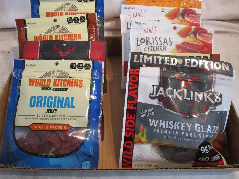 lot 8 image: Beef Jerky Shelf Pulled Candy