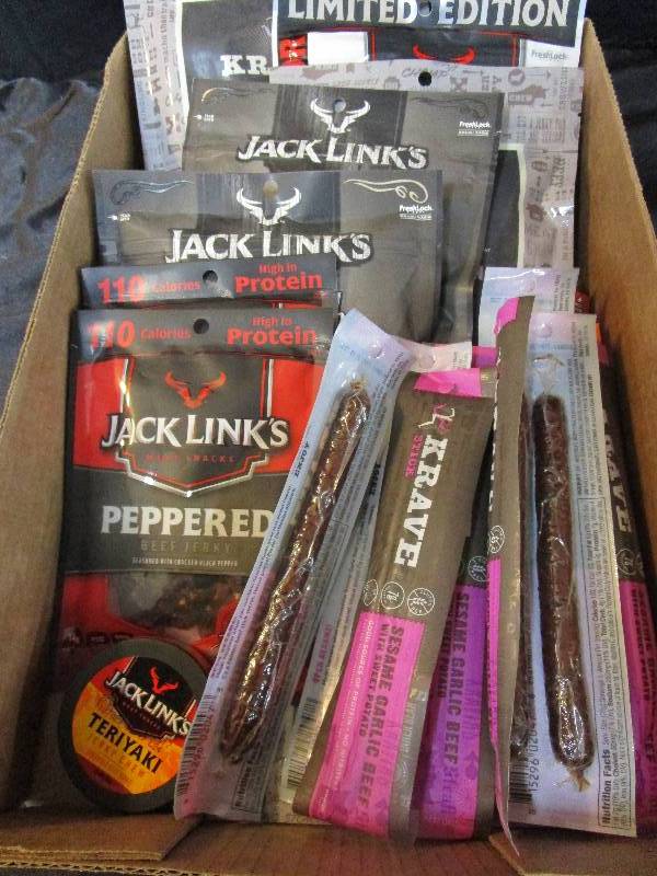 lot 10 image: Beef Jerky Shelf Pulled Candy