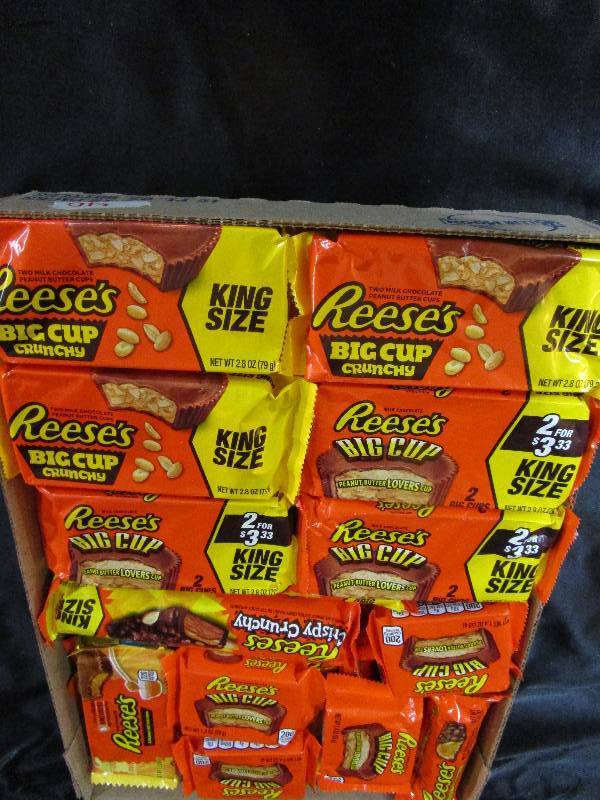 lot 40 image: Shelf Pulled Candy Reeses Big Cup Crunch
