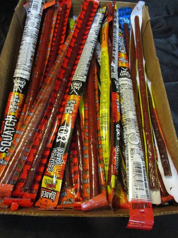 lot 64 image: Shelf Pulled Candy Beef Jerky