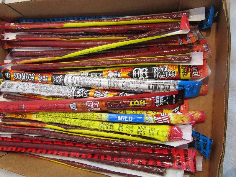 lot 70 image: Shelf Pulled Candy Beef Jerky