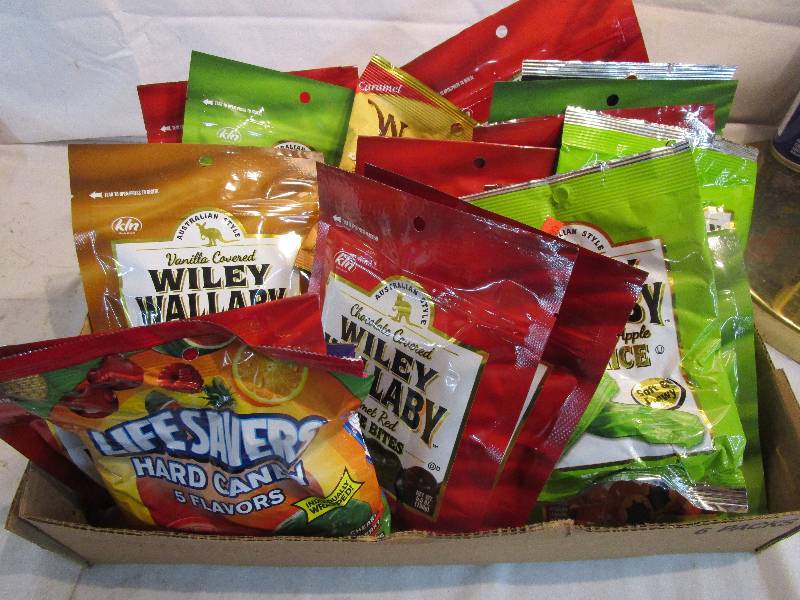 lot 77 image: Shelf Pulled Candy Lifesavers and variety of Licorice