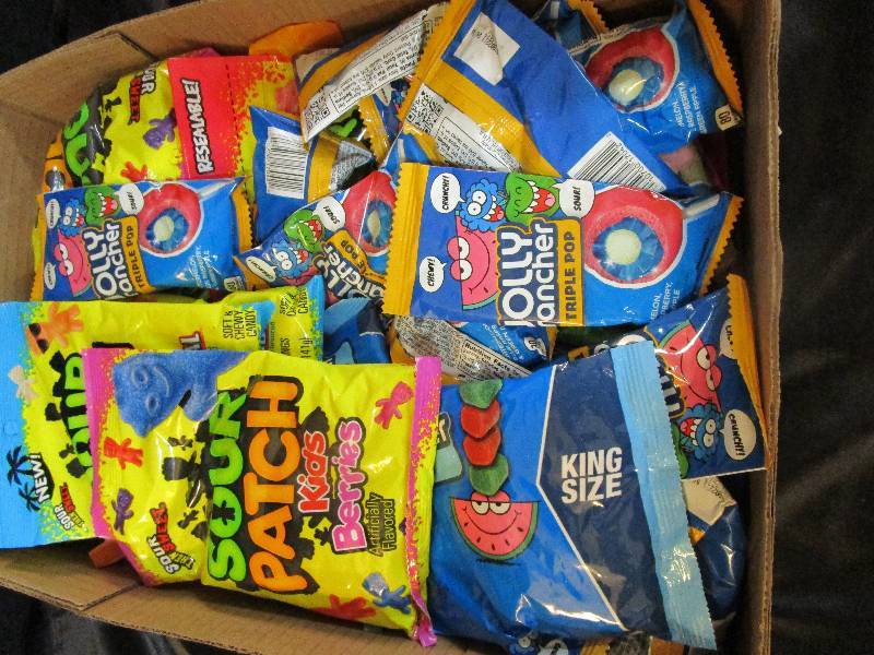 lot 86 image: Shelf Pulled Candy Sour Patch and Jolley Rancher
