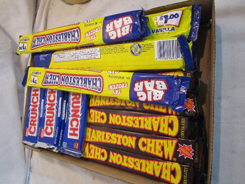 lot 91 image: Shelf Pulled Candy Charleston Chew and Cruch Bars