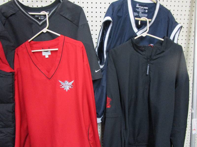 lot 97 image: Smirnoff 2XL Mens Vest and two Windbreakers
