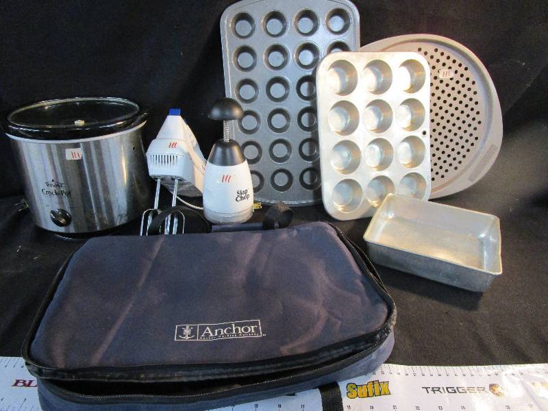 lot 111 image: Baking Items and Crock Pot